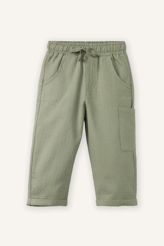 Baby Boy Muslin Shirt and Pants 2 Piece Set