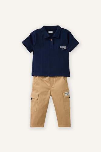 Baby Boy T-Shirt Gabardine Pants 2 Piece Set