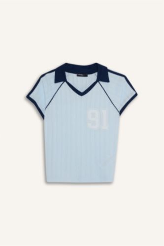 تيشيرت نص ردن مخصر