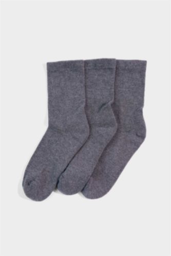 Erkek Çocuk Dikişsiz 3'lü Modal Havlu Çorap