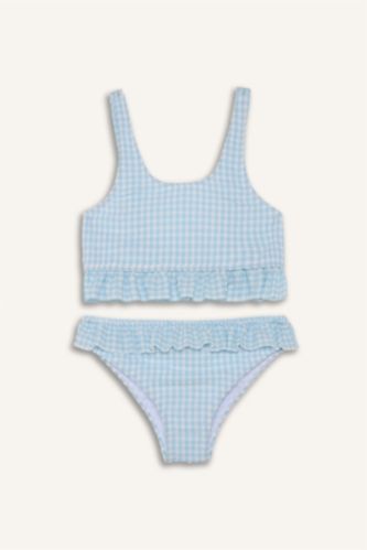 Девочки и подростки Светло-бирюзовый Бикини для девочек набор из 2 предметов