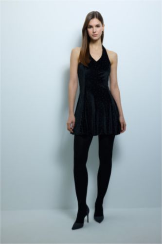 Kadın Basic Düz Modal Kalın Külotlu Çorap