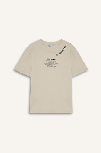 T-shirt imprimé à manches courtes pour garçon