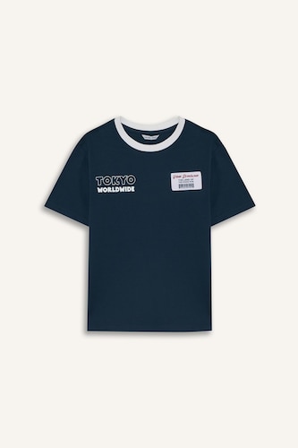 Boy New Regular Fit Crew Neck Printed T-Shirt