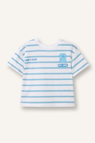 تيشيرت بيبي ولادي نص ردن اوفر سايز