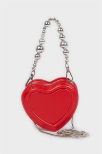 Kız Çocuk - Genç Kız Kırmızı Çapraz Çanta Kız Çocuk