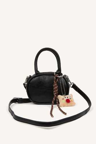 Girl Black Crossbody Handbag