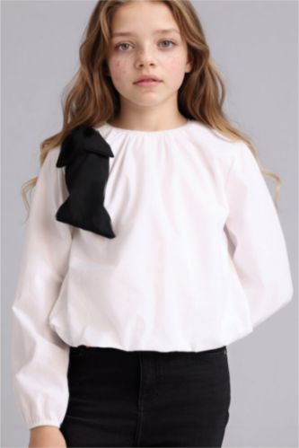 Girls & Teens White Girl Poplin Shirt
