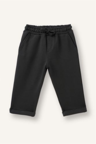 Baby Boys Anthracite Regular Fit Elastic Band Trousers