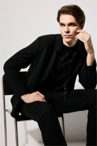 MAN Black Regular Fit Blazer