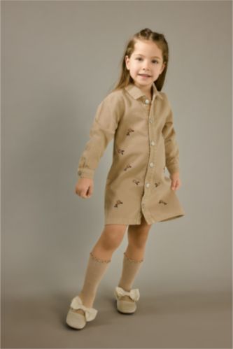 Baby Girl Long Sleeve Denim Dress