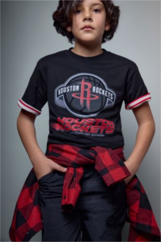 Мальчики и подростки Черный Футболка с коротким рукавом для мальчиков