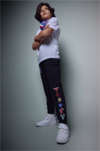 BOYS & TEENS Black NBA Licensed Elastic Band Trousers