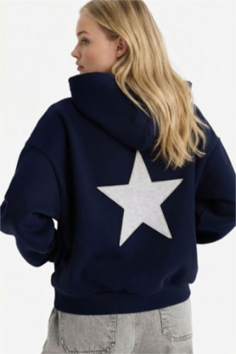 سويت شيرت اوفر سايز بغطاء للرأس بجيب