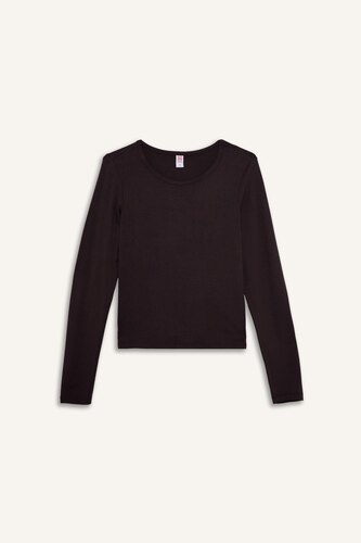 Crew Neck Long Sleeve Top