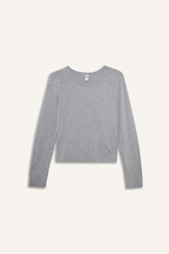 Crew Neck Long Sleeve Pajama Top