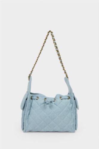 Kadın Lacivert Kadın Süet Omuz Çantası