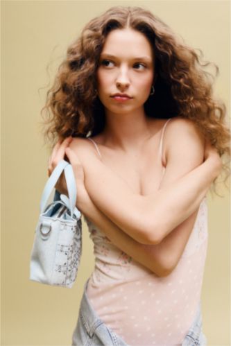 Kadın Mavi Kadın Jean Çapraz Çanta