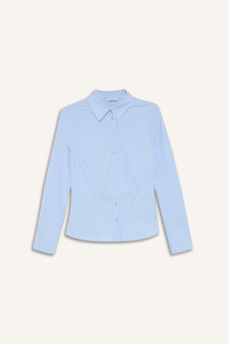 Fitted Poplin Gömlek