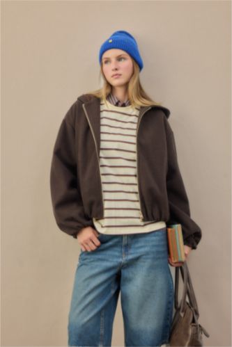 Әйелдерге Қоңыр Regular Fit пальто