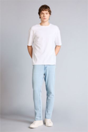 Мужчины Светло-синий Джинсы 90's Slim Fit с узкими штанинами