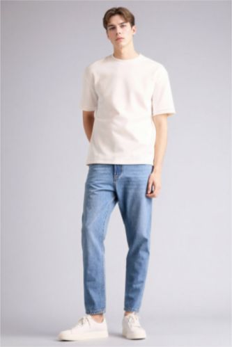 Мужчины Голубрй Джинсы 90's Slim Fit с узкими штанинами