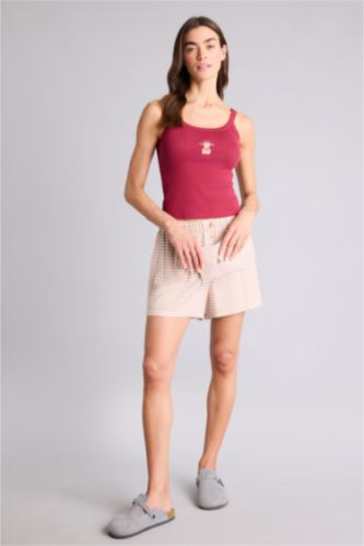 Женщины Визон Фланелевый низ Regular Fit