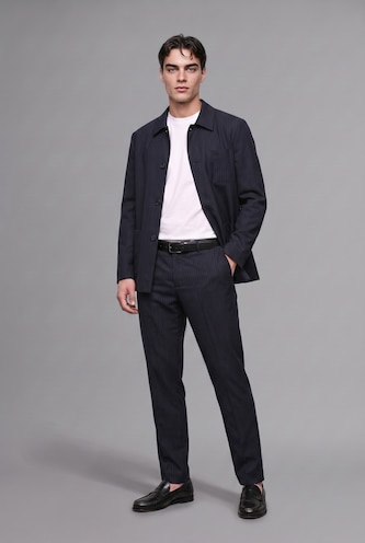 Men NAVY Regular Fit Blazer