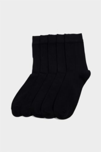 Erkek Dikişsiz 5'li Bambu Uzun Çorap