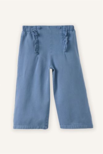 Baby Girl Light Blue Wide Leg Sensual Trousers
