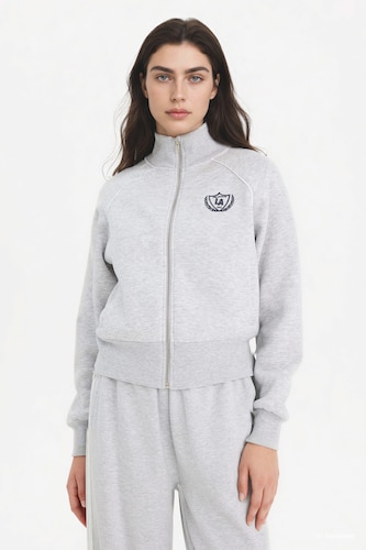 Sweat-shirt zippé imprimé Coupe ample