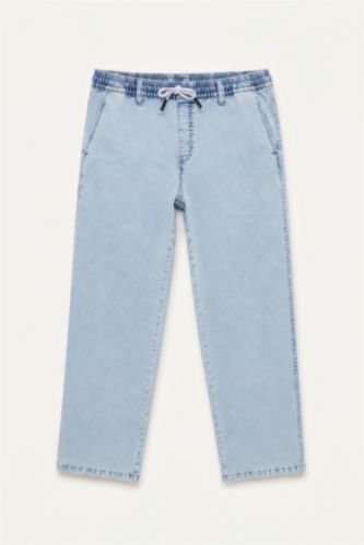 MAN Light Blue Wide Leg Trousers