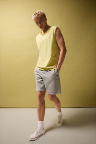 MAN Grey Relax Fit Bermuda Shorts