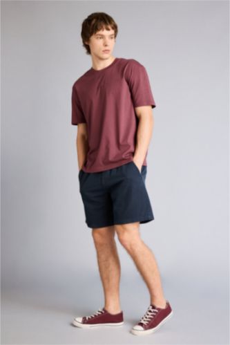 Erkek Lacivert Bermuda Şort