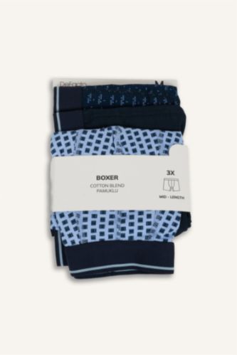 Regular Fıt Puantiye 3'lü Boxer