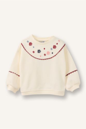 سويت شيرت بيبي بناتي فلورال اوفر سايز