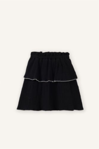 طفلة صغيرة أسود تنورة بيبي بناتي موسلين