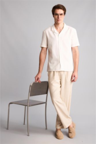 Men Stone Straight Fit Trousers