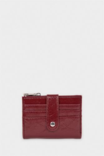 Kadın Bordo Kadın Suni Deri Cüzdan