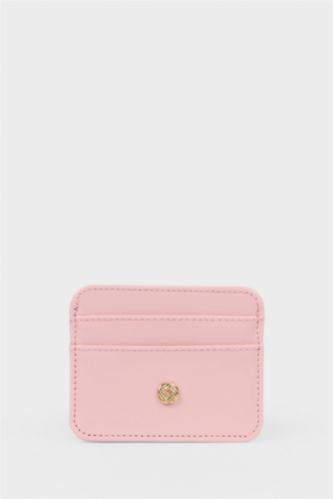 Kadın Açık Pembe Kadın Suni Deri Kartlık