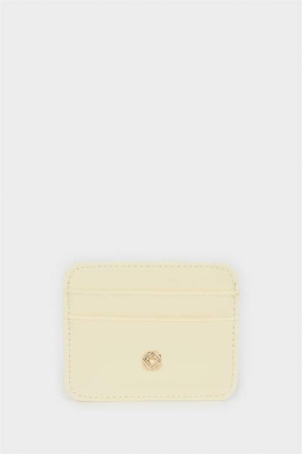Women Yellow Woman Business Card Wallet