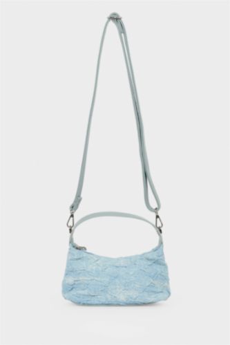 Kız Çocuk - Genç Kız Mavi Jean Omuz Çantası Kız Çocuk