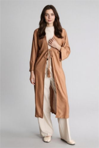 حريمي كامل كيمونو منسوج قصة عادية