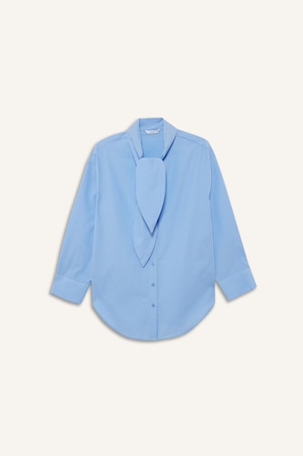 100% Cotton Regular Fit Poplin Long Sleeve Tunic
