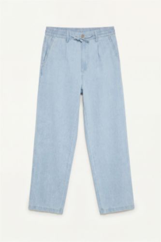 MAN Light Blue Wide Leg Trousers