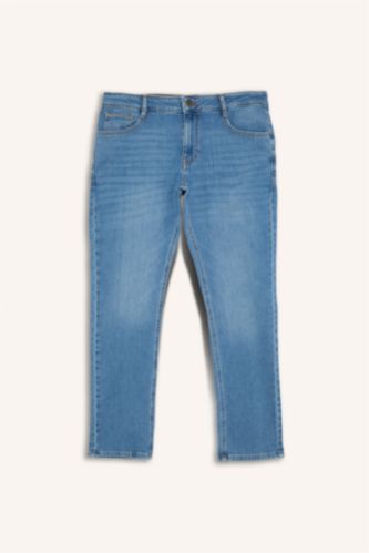 Men Light Blue Pedro Slim Fit Trousers