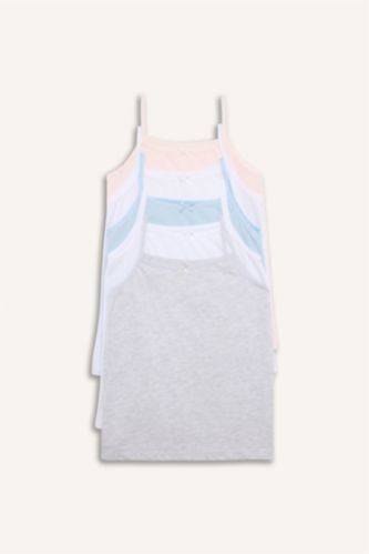 Kız Çocuk - Genç Kız Violet Beyaz 5'li Atlet Kız Çocuk