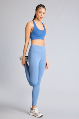 WOMAN Light Indigo High Waist Ankle Length Leggings