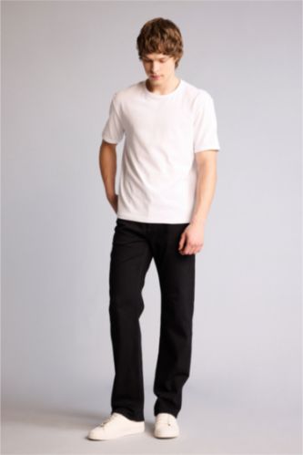 MAN Black Sergio Regular Fit Trousers