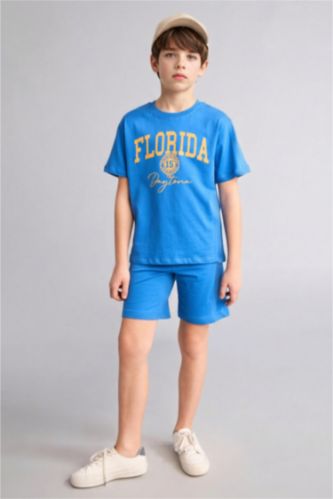 Boys & Teens Blue 2 piece Regular Fit Set